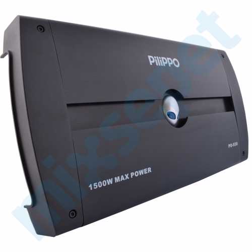 Pilippo po-930 4 Kanal 4x375 Watt Oto Anfi Amfi köprülenebilir