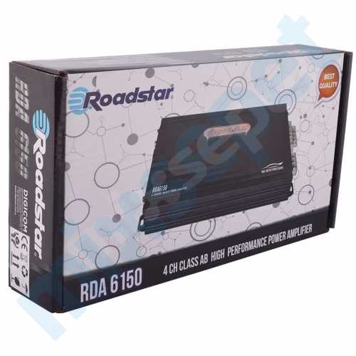 Roadstar RDA-6150 4 kanal 3000 WATT Oto Anfi Amplifikatör