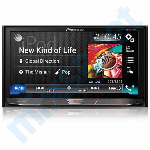 Pioneer AVH-X8700BT Multimedya Navigasyon CarPlay Android Auto Double DVD USB Oto Teyp