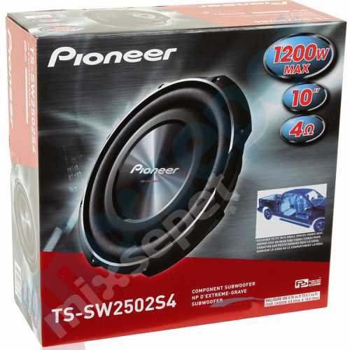 Pioneer TS-SW2502S4 1200 Waat 25 cm Oto Slim Subwoofer