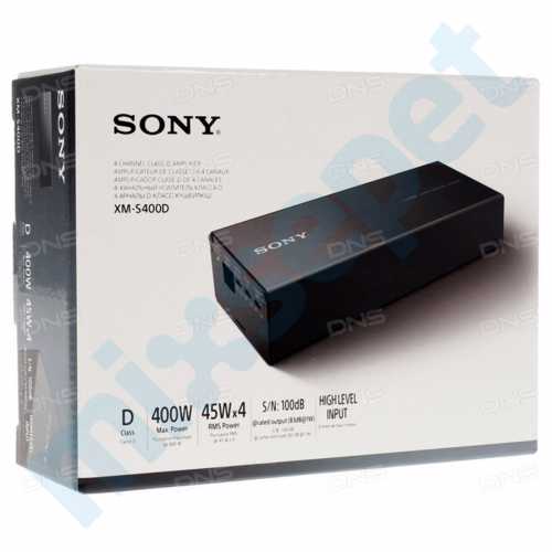 Sony XM-S400D 4 Kanal 400 Watt Oto Amfi Amplifikatör