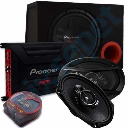 Pioneer 1000 Watt Subwofer Amfi Oval 6x9 Hoparlör Seti + Kablo Seti