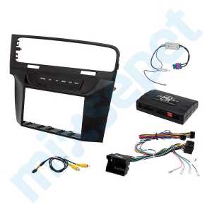 Volkswagen Golf 7 Double Multimedya Çerçevesi + Direksiyon Kumanda Aparatı 06-021p