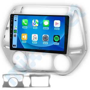 Hyundai i20 Dijital ve Analog Klima 9 inç Carplay Androidauto Android Multimedya Sistemi