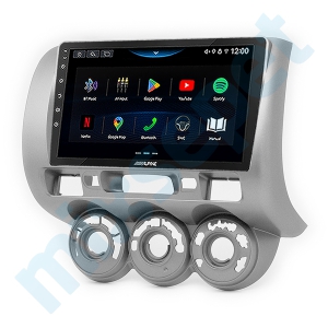 Alpine AW409 Honda City Jazz Manuel Klima 9 inç Carplay Androidauto Multimedya Sistemi